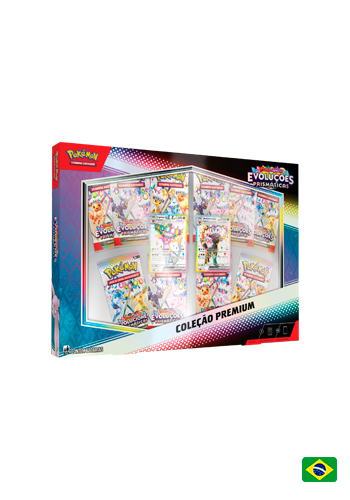 Box Pokémon TCG Evoluções Prismáticas - Coleção Premium