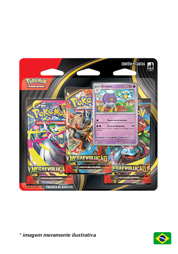 Blister Triplo Pokémon TCG Megaevolução - Drifblim/Drifloon