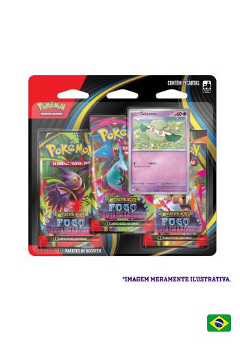 Blister Triplo Pokémon TCG Fogo Fantasmagórico 🔥