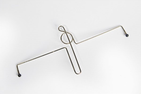 Prendedor De Partituras E Hinário Clave De Sol Arame Dourado