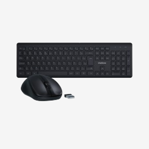 Combo Teclado e Mouse Wireless Preto Intelbras