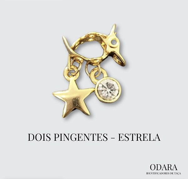 Identificador Dois Pingentes de Estrela