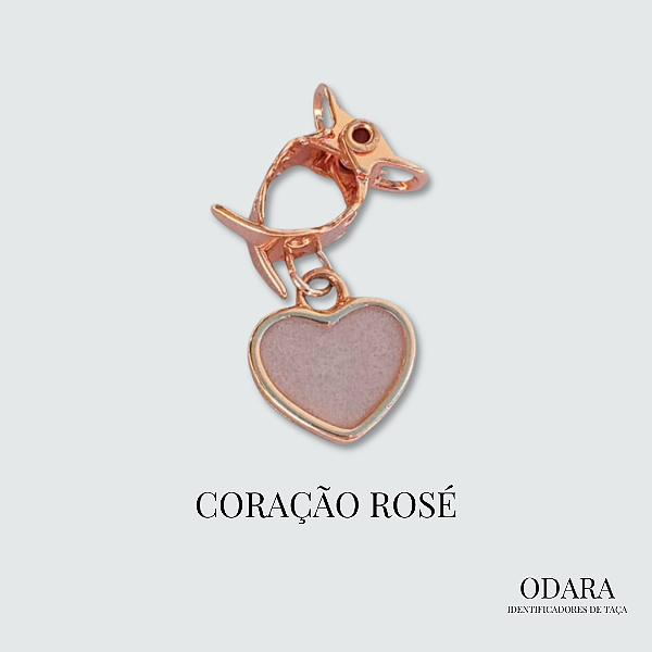 Identificador Coração Rose