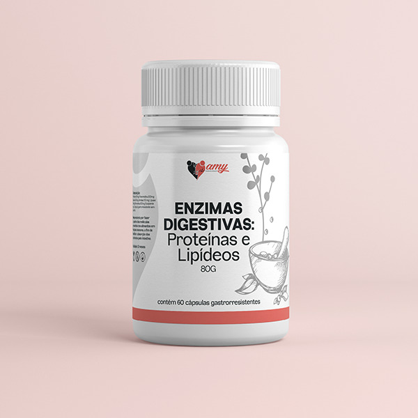 ENZIMAS DIGESTIVAS: PROTEINAS E LIPÍDEOS -  60 CÁPSULAS GASTRORRESSISTENTES