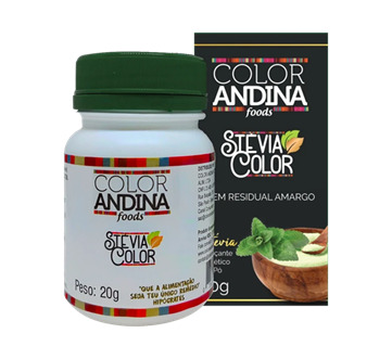 Adoçante Stévia em pó 20g – 100% natural – COLOR ANDINA