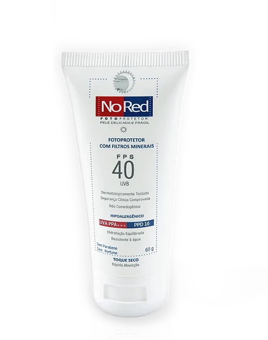 Filtro Solar FPS 40 No Red 60g