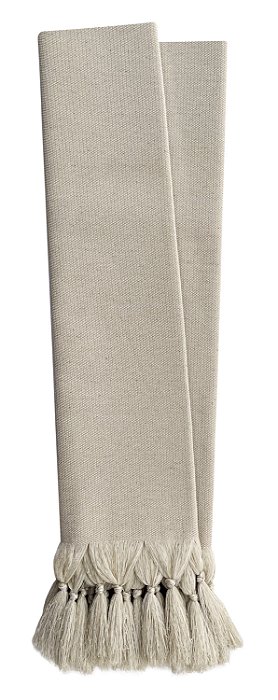 Manta Para Sofá Lisa Bege Cru Jacquard