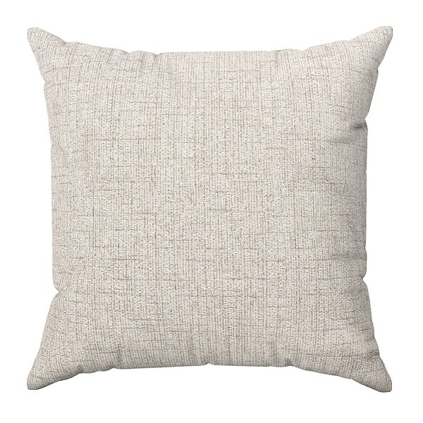 Capa De Almofada Lisa Cru Jacquard Linho