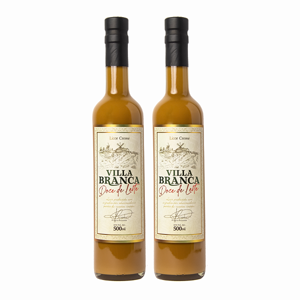 Licor Creme de Doce de Leite Villa Branca caixa c/ 02 un 500ml