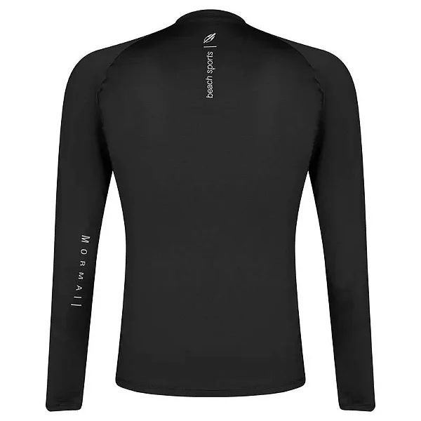 Camiseta masculina segunda pele beach sports Mormaii preto