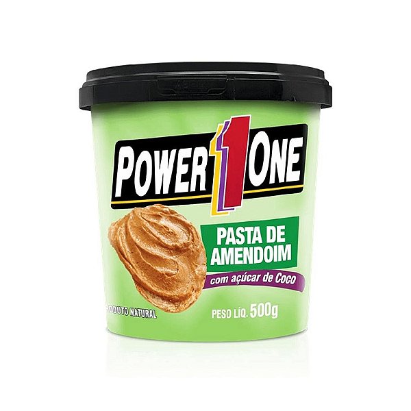 Pasta de Amendoim Açucar de Coco - PowerOne - 500ml - Unid