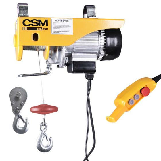 Guincho Elétrico CSM - Tec 500/1000KG C/Motor Mono 127V - Sem Caçamba