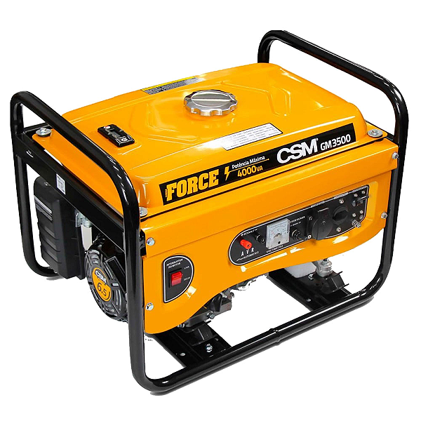 Gerador De Energia CSM-3500-Partida Manual-Gasolina-Bifasico