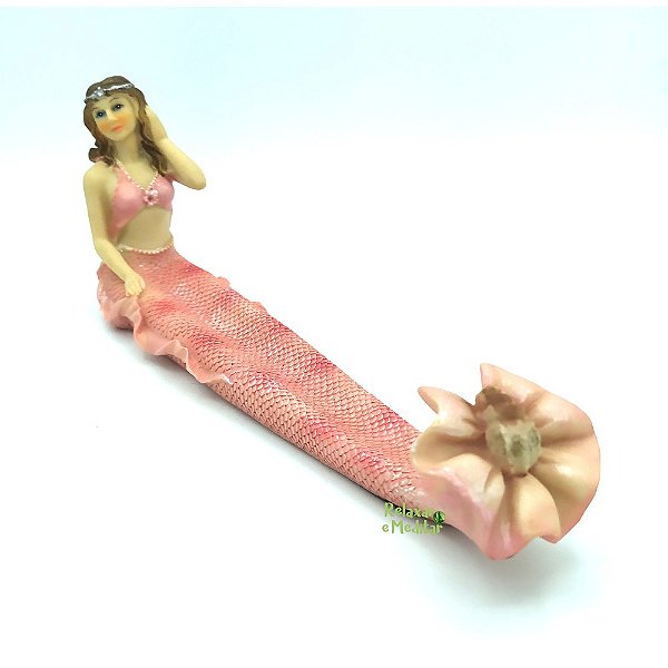 Incensário Canaleta Sereia Sentada (25cm)