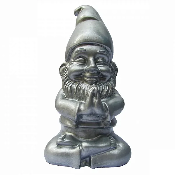 Duende da Lua Meditando (Prateado)