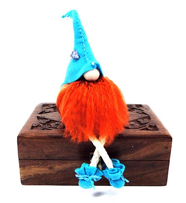 Duende Arco-Íris Azul Claro (11cm)