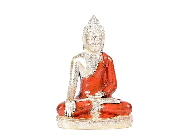 Estátua Buda Bumisparsha Mudra (23cm)