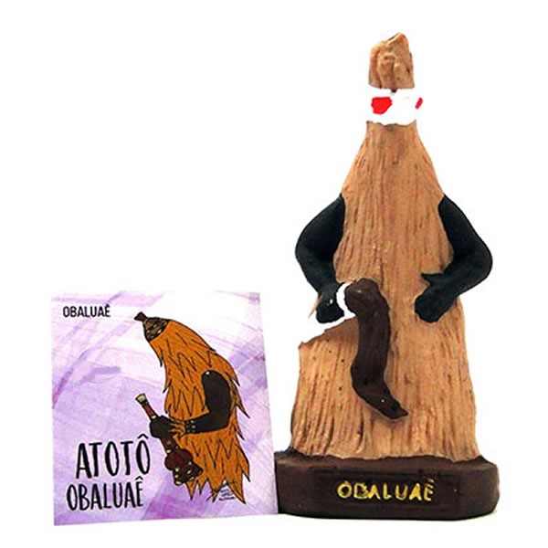 Estátua Orixá Obaluaê em Resina (10cm)