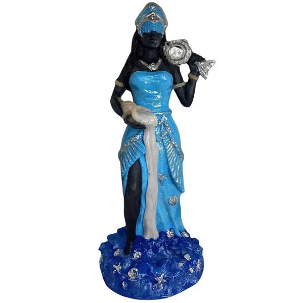 Estátua Orixá Iemanjá em Resina (23cm)