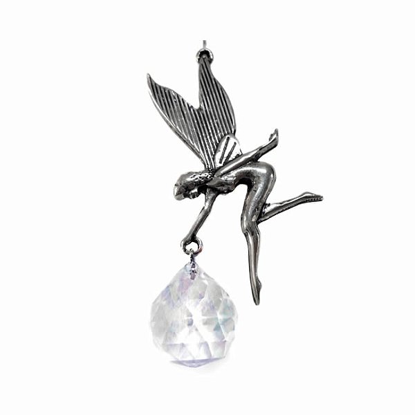 Móbile Fio de Luz Fada com Esfera de Cristal (40cm)