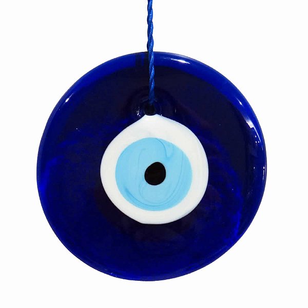 Olho Grego em Vidro Amuleto de Proteção (15cm)