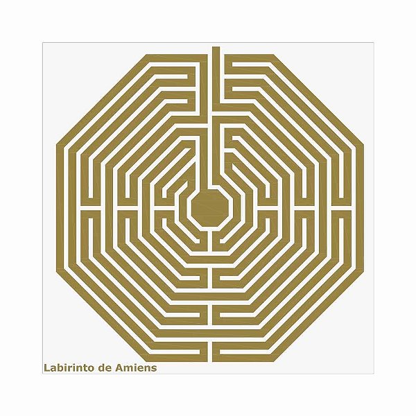 Placa Radiônica Labirinto de Amiens (PVC)