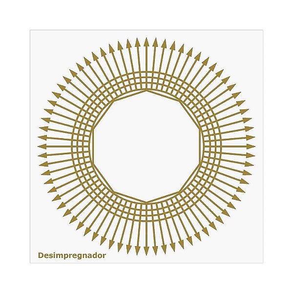 Placa Radiônica Desimpregnador (PVC)