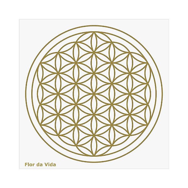 Placa Radiônica Flor da Vida (PVC)