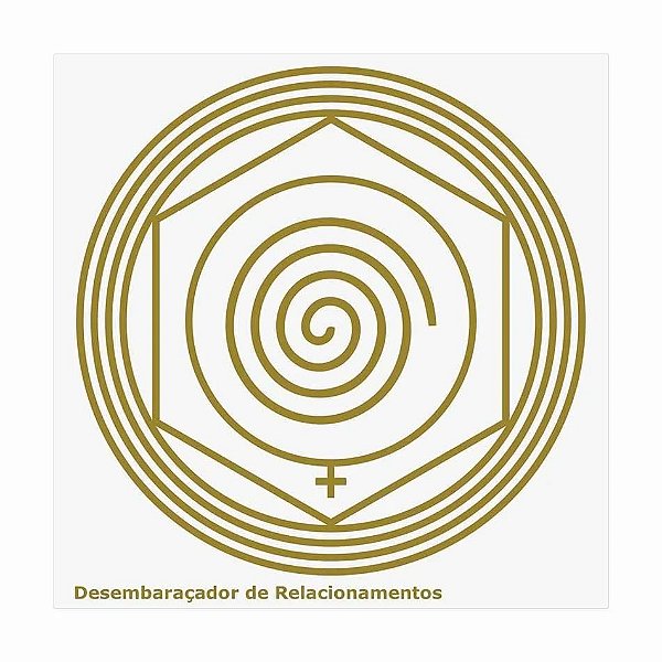 Placa Radiônica Desembaraçador de Relacionamentos (PVC)
