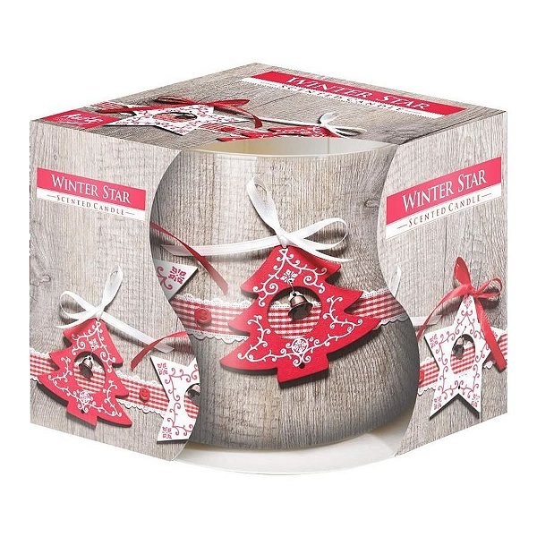 Vela Aromatizada com Copo Decorativo (Winter Star)