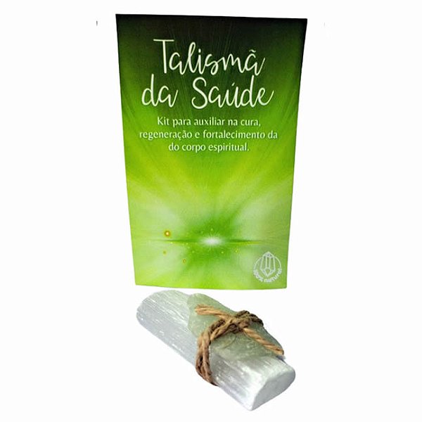 Kit de Pedras Talismã da Saúde (Selenita e Quartzo Verde)
