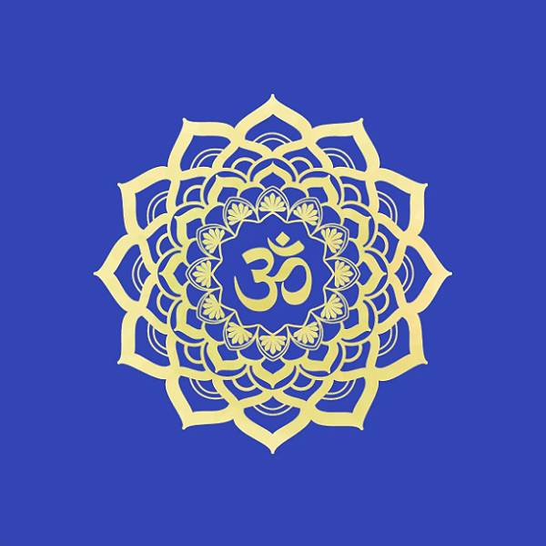 Toalha para Altar e Tarô Símbolo OM (70x70cm)