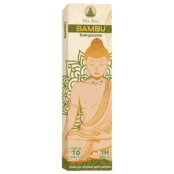 Incenso Natural Bambu Sem Carvão (Energizante)