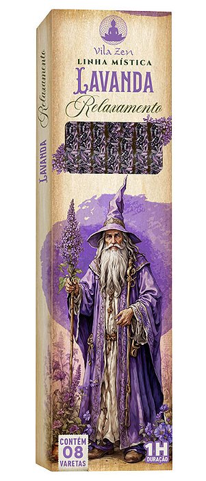 Incenso Natural Lavanda Linha Mística (Relaxamento)