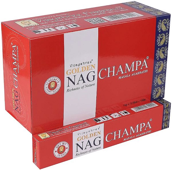 Incenso Indiano de Massala Golden Nag Champa