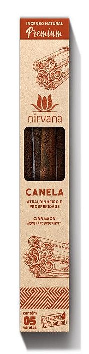 Incenso Natural Canela Linha Premium (5 Varetas)