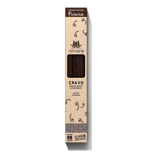 Incenso Natural Cravo Linha Premium (5 Varetas)