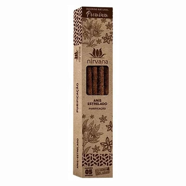 Incenso Natural Anis Estrelado Premium (5 Varetas)