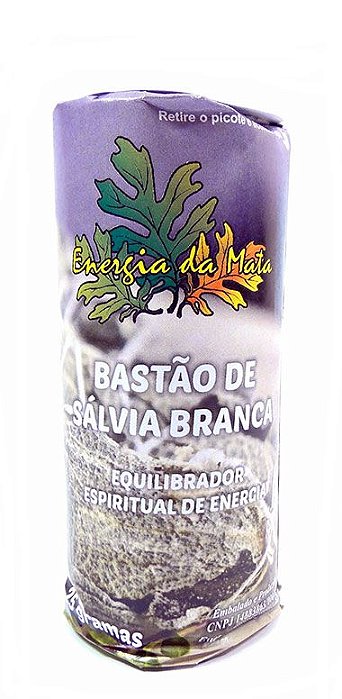 Bastão de Sálvia Branca (25g)