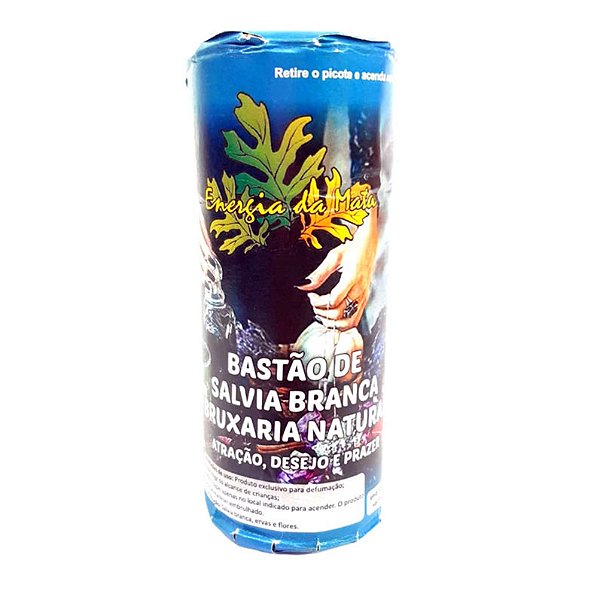 Bastão de Sálvia Branca Bruxaria Natural (25g)