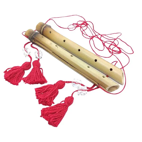 Flauta Feng Shui de Bambu (Estabilidade, Segurança e Paz)