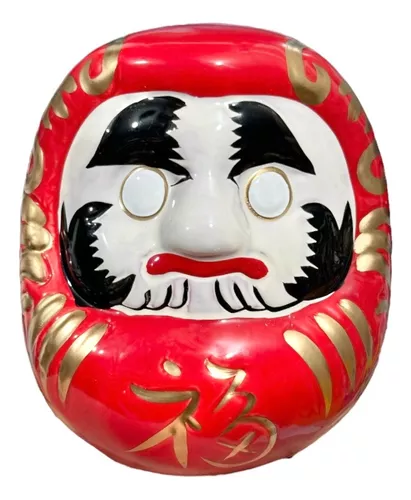 Boneco Daruma Amuleto da Sorte em Cerâmica (11cm)