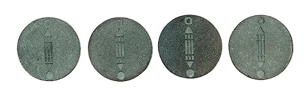 Kit com 4 Discos de Chumbo (3,5cm)