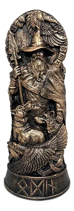 Estátua Odin Deuses Mitológicos (22cm)