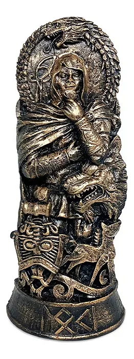 Estátua Loki Deuses Mitológicos (22cm)