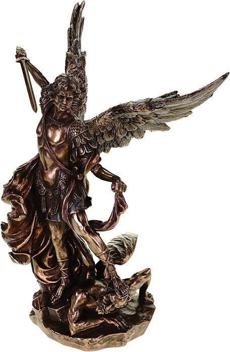Estatueta São Miguel Arcanjo em Resina (31cm)