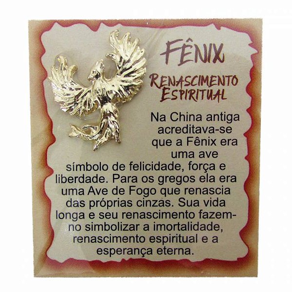 Mini Talismã da Sorte Fênix (Renascimento Espiritual)