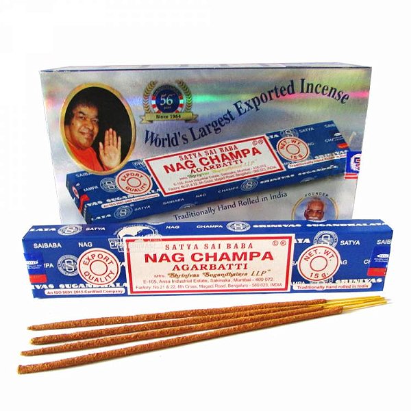 Incenso Satya Sai Baba Nag Champa Agarbatti (15g)