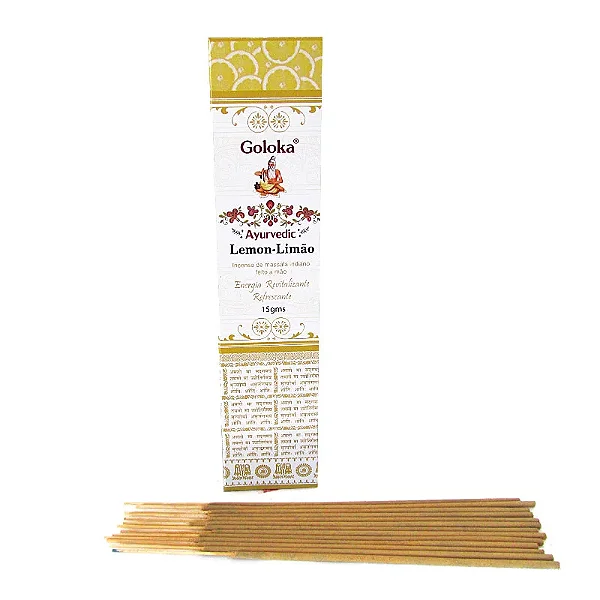 Incenso Goloka Massala Ayurvedic Limão
