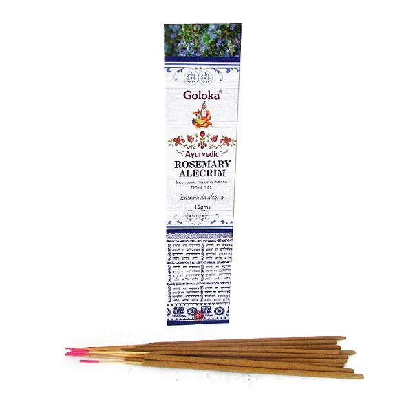 Incenso Goloka Massala Ayurvedic Alecrim